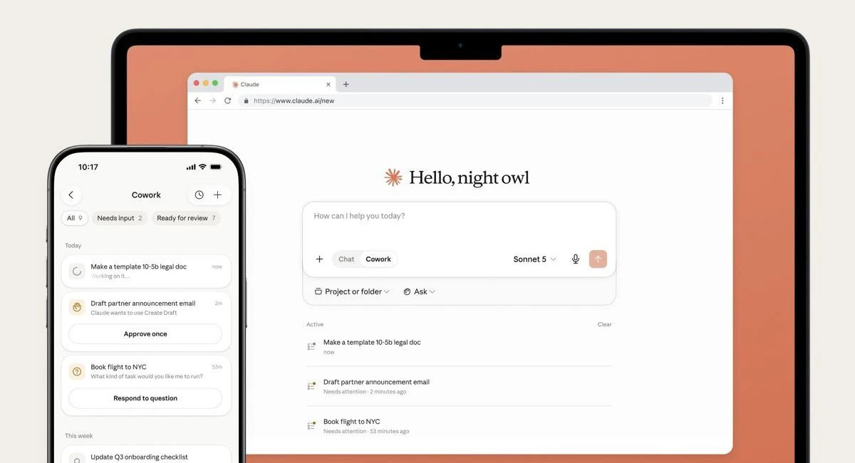 Anthropic unleashes Claude Cowork on smartphones